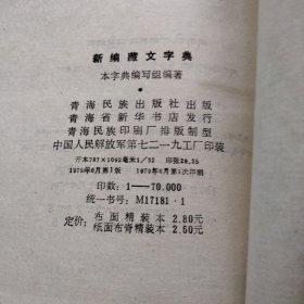 新编藏文字典(藏文版)(精)