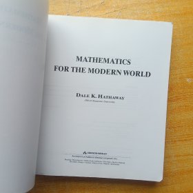 MATHEMATICS FOR THE MODERN WORLD（面向现代世界的数学）大16开【内页干净】
