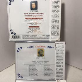 雅典艺术古典珍品：弗郎兹·舒伯特1797-7828  CD专辑 交响曲第1-9+即兴曲 共5盘合售 全新未拆封