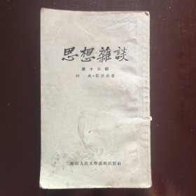 思想杂谈（第十三辑）