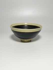 旧藏，辽金时期白边黑釉茶盏