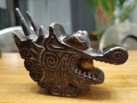 老物龙头(木质，口含珠)