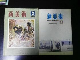 收藏品  新美术 1985年第2-3期 每本3元 实物照片品相如图