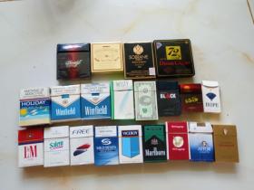 外文烟盒（21个）