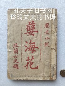 四大谴责小说之《孽海花》线装本！！光绪乙巳正月初版本！！日本东京小说林初印本！ 本册封面三年前曾被《江苏文脉》借用。