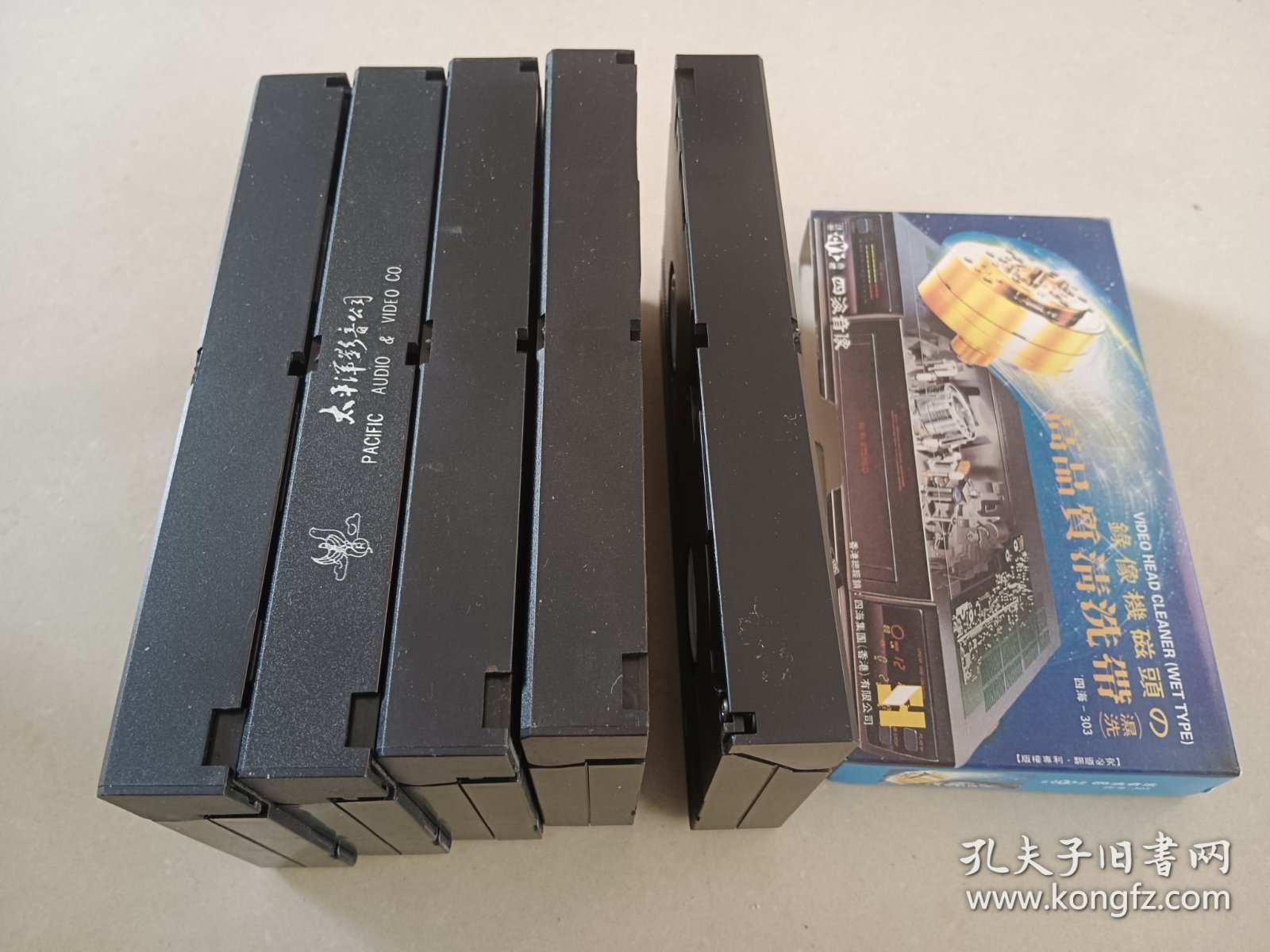 老录像带 歌曲卡拉OK三块没盒子，一块清洗带 一起价格收藏摆件道具