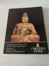 Hong Kong Tuesday,29 and Wednesday, 30 September 1992 SWIRE CHRISTIES [CE----5]