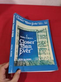 Closer Than Ever: Vocal Score （大16开） 【详见图】，乐谱