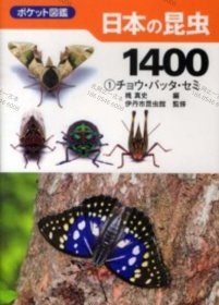 价可议 全二册 亦可散售 图鉴日本昆虫1400 1 nmwxhwxh ポケット図鑑日本の昆虫１４００ １チョウ バッタ セミ