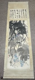陕西师大教授著名书画家刘星（甫也）花鸟带诗堂共高148宽49