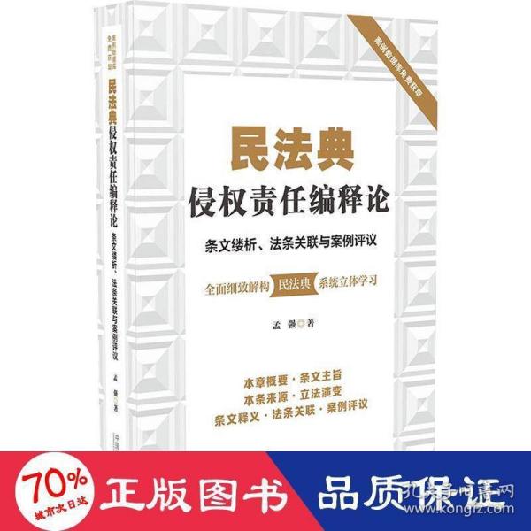 民法典侵权责任编释论：条文缕析、法条关联与案例评议