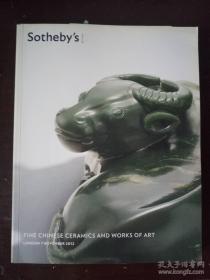 SOTHEBY'S伦敦苏富比2012年11月7日优秀的中国瓷器及工艺精品专场拍卖图录