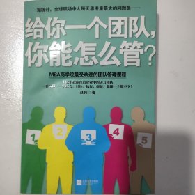 给你一个团队，你能怎么管？