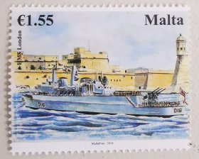 2014年马耳他邮票：军舰（散票，不成套）