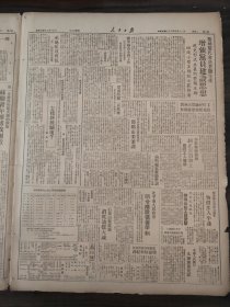 人民日报1949年4月12日中国新民主主义青年团首次代表大会揭幕，冯文彬同志开幕词，国民党叛变革命的22年，朱总司令讲话原文，华北党政军领导机关电贺青年团开幕，华北区外汇管理暂行办法施行细则 ，黎城党代会决贯澈生产增强党员建设思想，石景山，412历史的大血日，山东健全省府康生同志任主席，中国新民主主义青年团，第三野战军战士请求迅速进军，青年工人朱立民