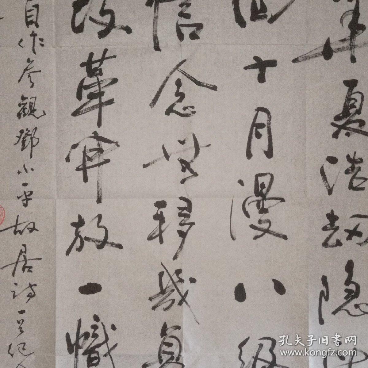 江西书协顾问陈兰洲行书:自作参观邓小平故居诗一首