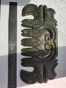 精雕老玉壁摆挂件26厘米的，如图