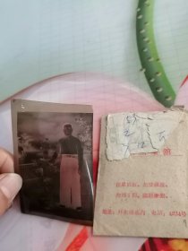 手工上色老底片1张