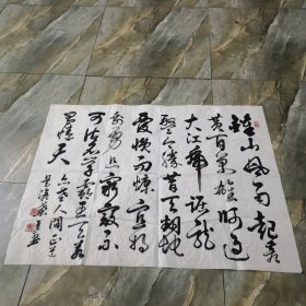 书法作品 横幅 软片 款不识 见图   书法字画类