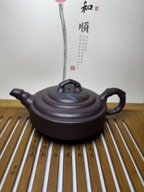 紫砂竹叶壶