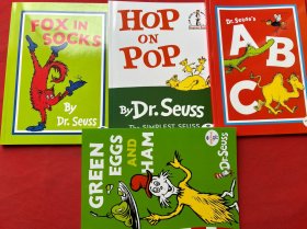 A B C；Hop on Pop苏斯博士：在爸爸身上蹦来跳去；Fox in Socks (Dr. Seuss: Green Back Books)[穿袜子的狐狸(苏斯; Green Eggs and Ham 绿色鸡蛋和火腿