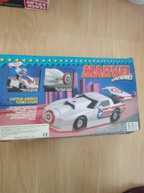 1990年美国队长涡轮跑车玩具一美国漫威集团授权，中国制造！