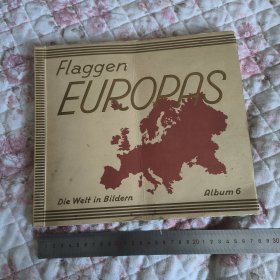 德国20世纪初烟卡册一本（部分有折），国旗旗帜题材，含烟卡199张（一张卡折，缺一张卡）内附8张当时的地图，像是欧洲的，这本可能是欧洲的国旗册。
