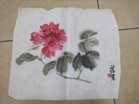 张必强国画一副，苏州画家，著名画家陈摩先生之子