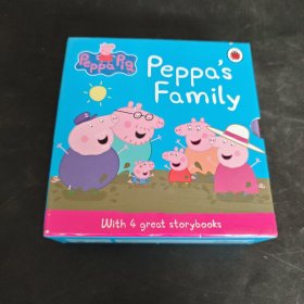 小猪佩奇 套装4册 英文原版童书 Peppa Pig Peppa's Family