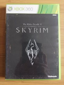 版本自辩 拆封 RPG Xbox360 游戏 2碟 DVD + 手册 上古卷轴5 天际 Skyrim 亚版英文