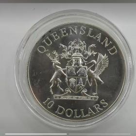 澳大利亚1989年澳大利亚昆士兰州银币.20克银币