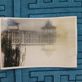 民国银盐照片。杭州西湖博览会桥