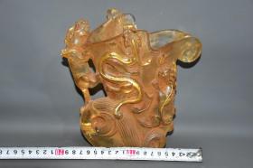 水晶鎏金酒杯酒爵水晶器皿酒樽