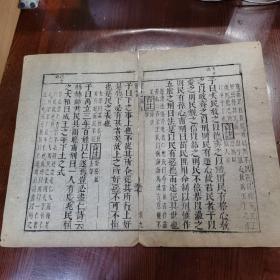 片纸存真，明代古籍残页一张6，《礼记》卷九，“玄”字不避，字体清晰，刻印好