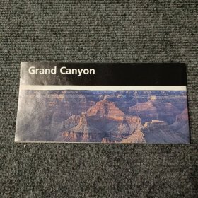 Grand Canyon美国科罗拉多大峡谷导游地图一张（折叠版式）