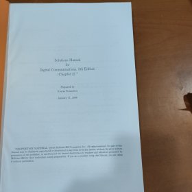 Solutions Manual for Digital Communications, 5th Edition （Chapter2-16）