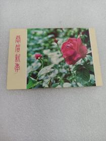 七十年代宣传画老画片 恭贺新禧 70年代彩色画纸画片 河北人民美术出版社 品相很好 时代特色 历史回忆收藏