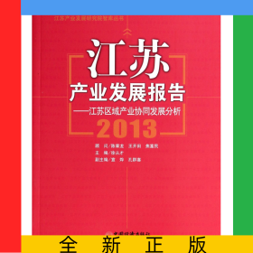 江蘇產(chǎn)業(yè)發(fā)展報告--江蘇區(qū)域產(chǎn)業(yè)協(xié)同發(fā)展分析(2013)/江蘇產(chǎn)業(yè)發(fā)展研究院智庫叢書