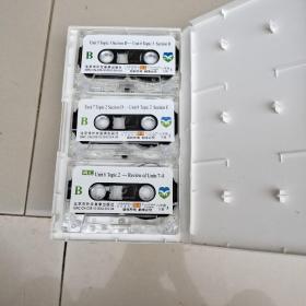 英语配套磁带:领读与听力，八年级下，一盒装3盘，配外研版。