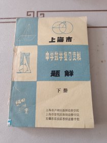 上海市中学数学复习资料题解 下册