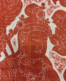 唐代线刻佛拓片，提拔空间足，四尺整纸拓。保真包原拓。