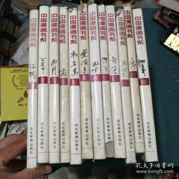 中国漫画书系（12册合售）含 张光宇卷，华君武卷，江帆卷，王复羊卷，韦启美卷，廖冰兄卷，方唐卷，丁聪卷，方成卷，韩羽卷，詹同卷，叶浅予卷