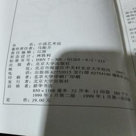 北京大学文艺美学精选丛书  小说艺术论