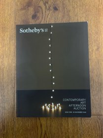 Sothebys 苏富比 2016.11.18 NEW YORK 画册 大厚本