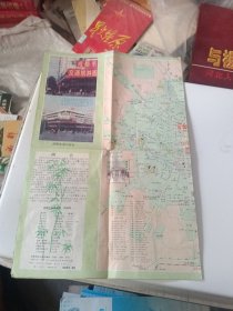 成都市交通游览图 1990