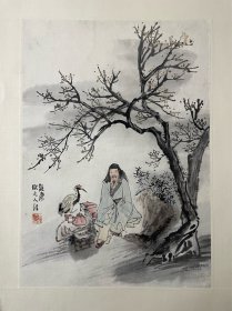 麦镜涛，字智泉，清末民国画家。40×29，
