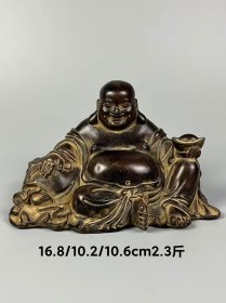 旧藏【布袋和尚 弥勒佛】铜像