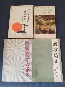 鸢都楷模 潍坊简史 潍坊乡镇企业发展探索 潍坊改革工业有活力 漫游风筝城一位老华侨在潍坊(五本合售)