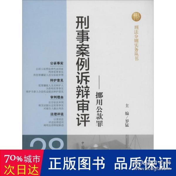 刑法分则实务丛书·刑事案例诉辩审评：挪用公款罪