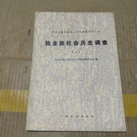 独龙族社会历史调查 一